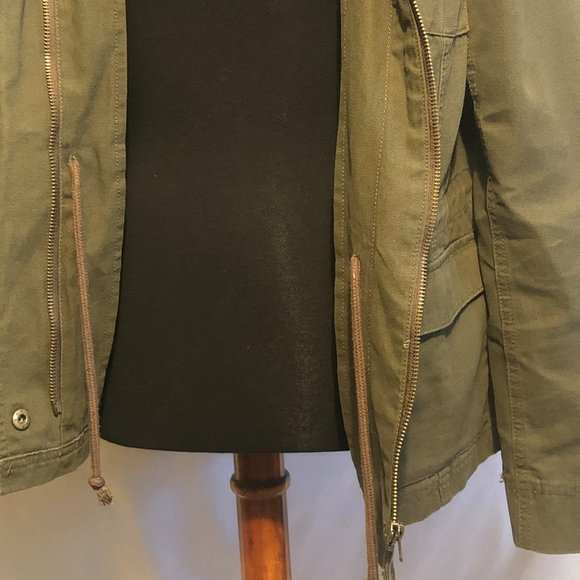 Merona Olive Army Green Military Utility Jacket - Picture 3 of 6